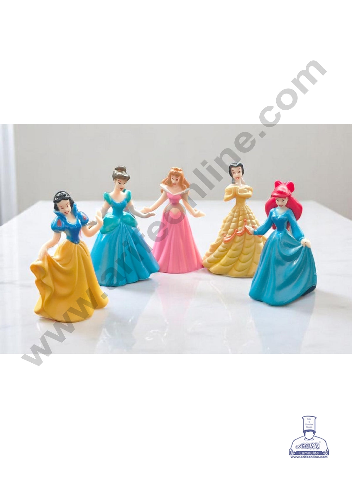 5 Pcs Disney Princesses Toys Set for Cake Toppers - Cake Decor