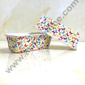 CAKE DECOR™ Bake & Serve Paper Baking Mould - ButterFly Design Cupcake Plum Cake Mould (10 Pcs Pack)