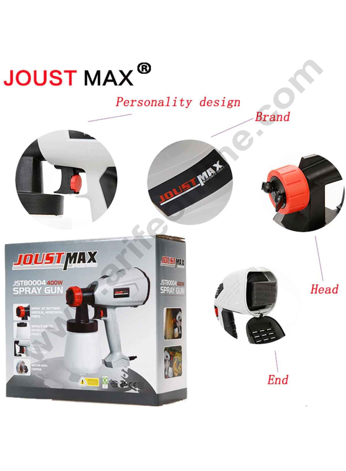 JOUST MAX JST80004/S 400W High-pressure Electric Spray Machine - Water, Sanitizer, Chemical Sprayer