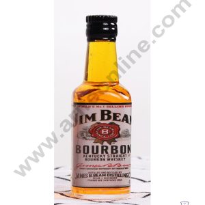 Cake Decor Miniature Bottles for Cake Decoration - Jim Beam Bourbon