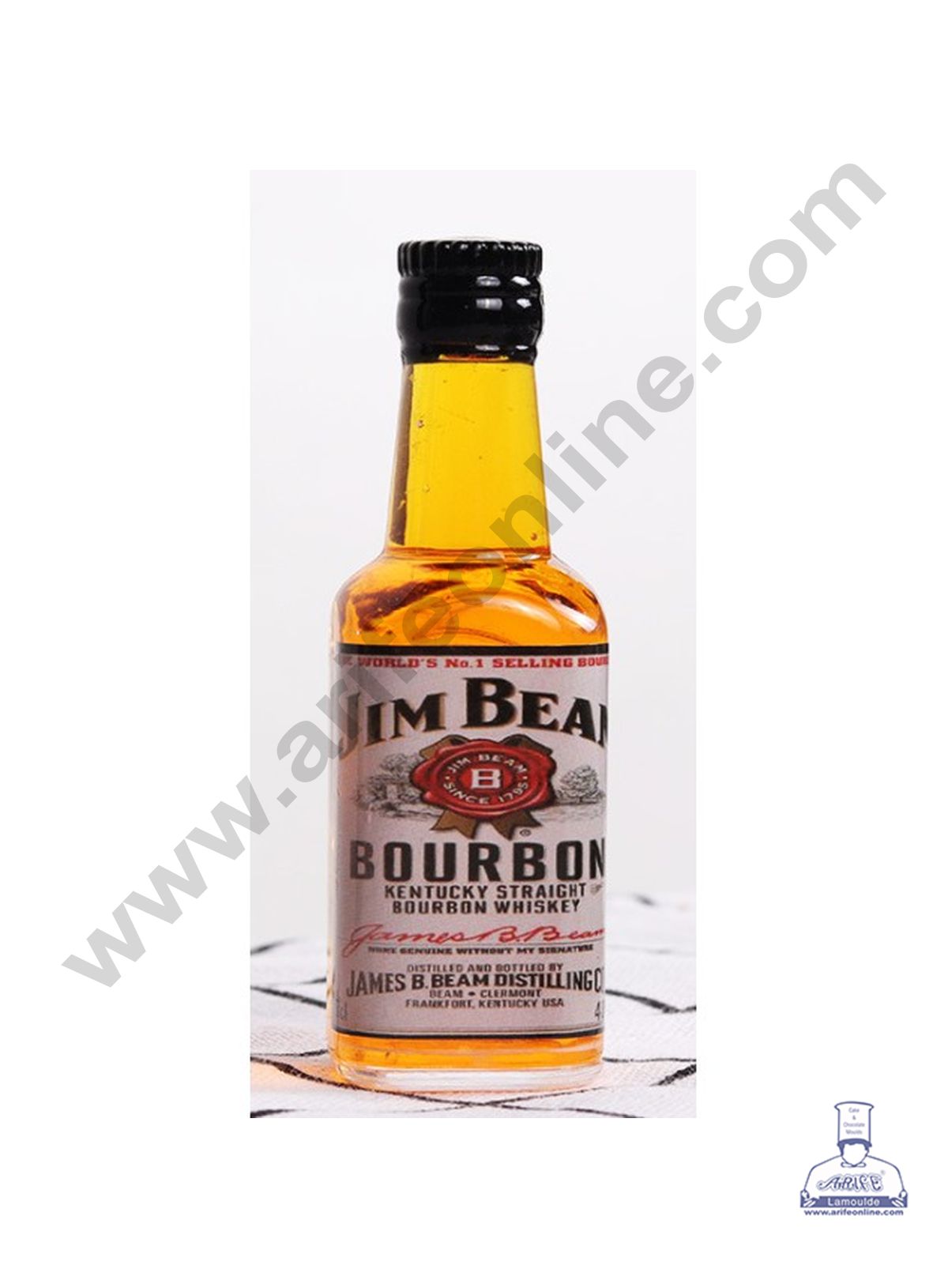 Cake Decor Miniature Bottles for Cake Decoration - Jim Beam Bourbon