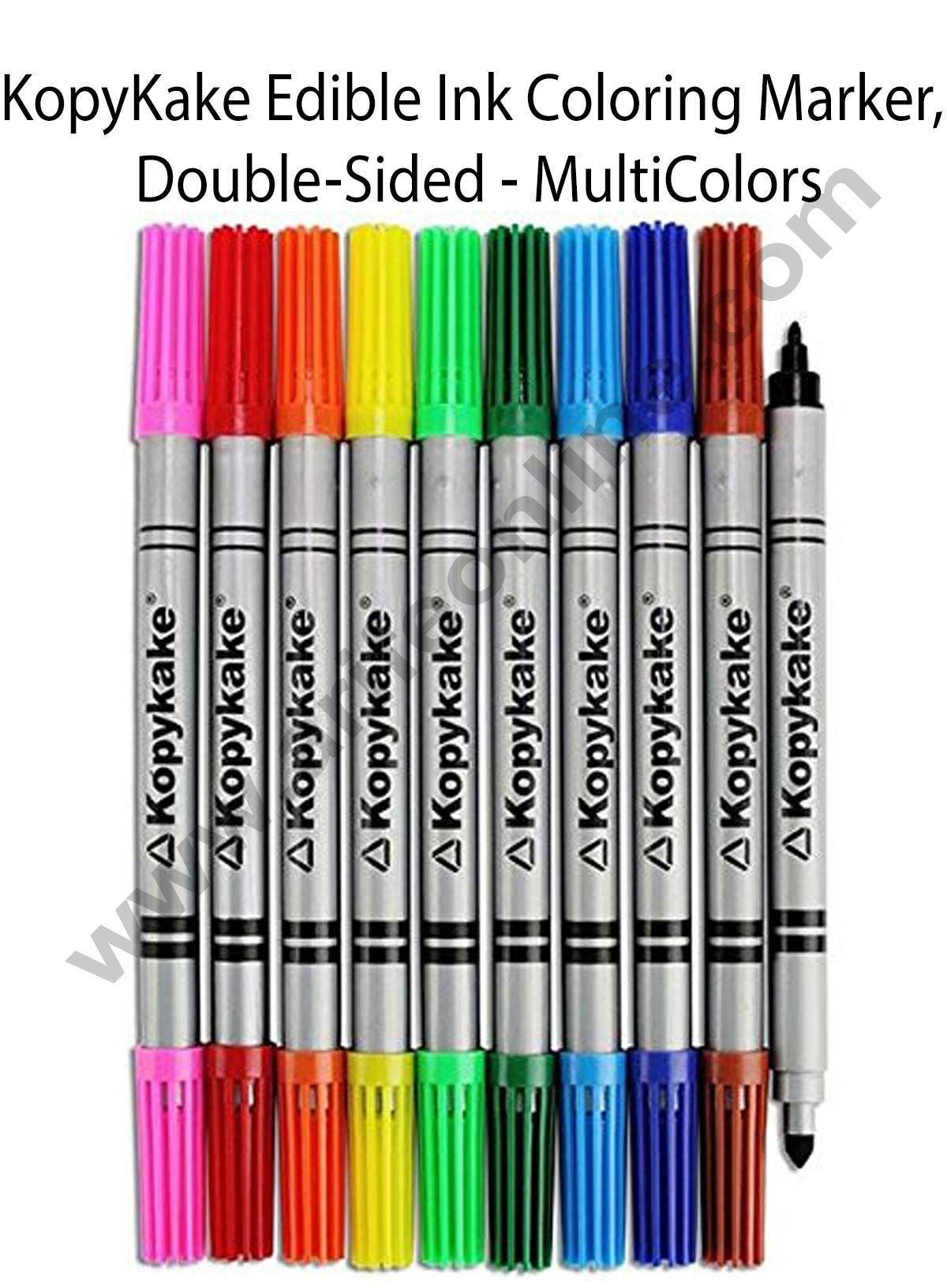 KopyKake Edible Ink Coloring Marker Double-Sided - Set of 10