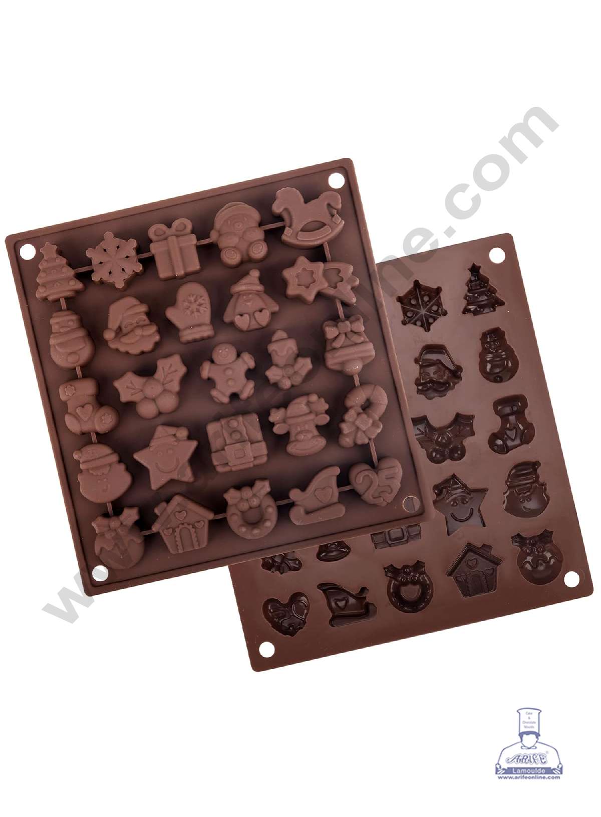 CAKE DECORβ’ Silicon 25 Cavity Christmas Theme Silicon Chocolate Mould Jelly Mould SBCM-LBM891
