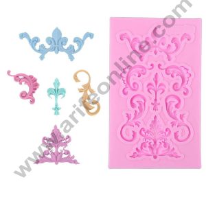 Cake Deco  Vintage  Lace Border Desing Fondant Marzipan Mould