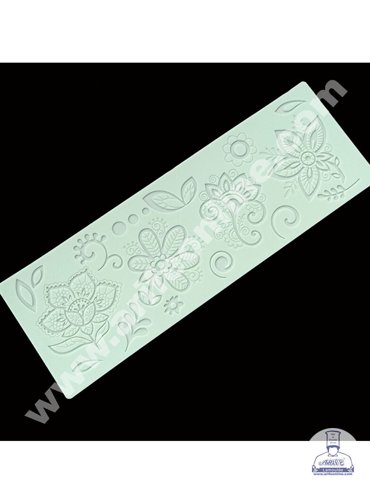 Cake Decor Silicone Cake Leave Lace Mould Fondant Cake Decorative Silicone Lace Mat Cake Baking Mat (SBLM-BM-433)