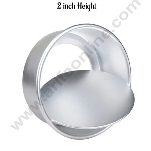Cake Decor Round Loose Bottom Aluminum Cake Mould Thali 8 in x 2 inch