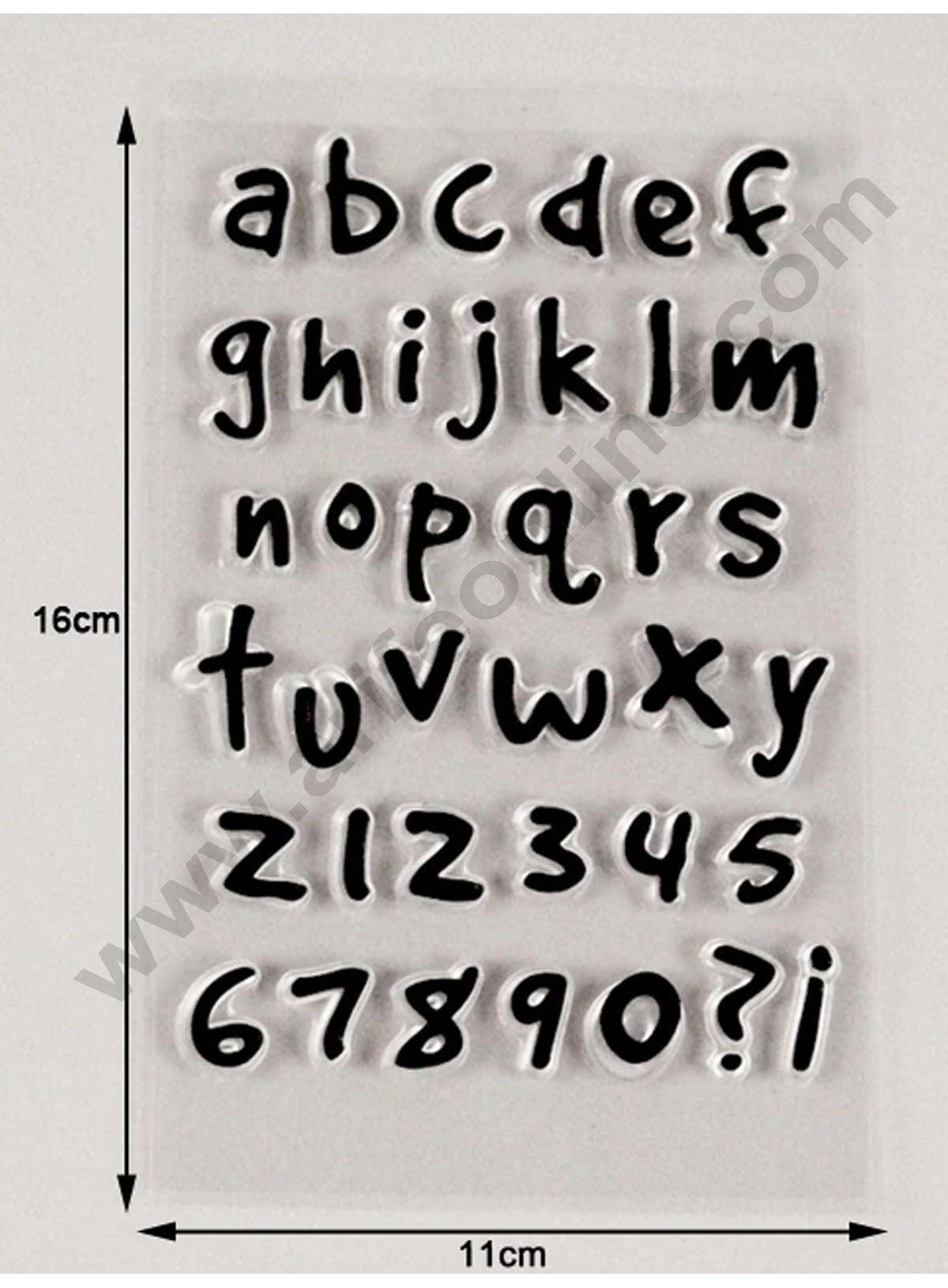 Cake Decor 1pc Silicone Lowercase Alphabet With Number Scrapbook Diy Rubber Stamp Clear Stamp Transparent Stamp Handmade Card Stamp