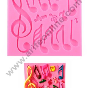 Cake Decor Silicon Musical Notes Fondant Marzipan Mould