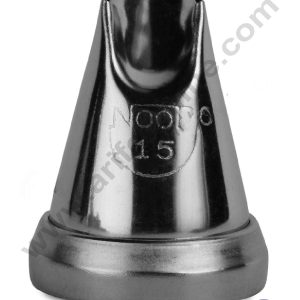 CAKE DECORβ’ Small Noor Nozzle - No. 15 Ruffles Design Piping Nozzle with Collar Ring