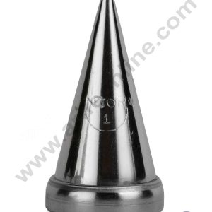 CAKE DECORβ’ Medium Noor Nozzle - No. 1 Round Tips Dots, Beads, lines Piping Nozzle