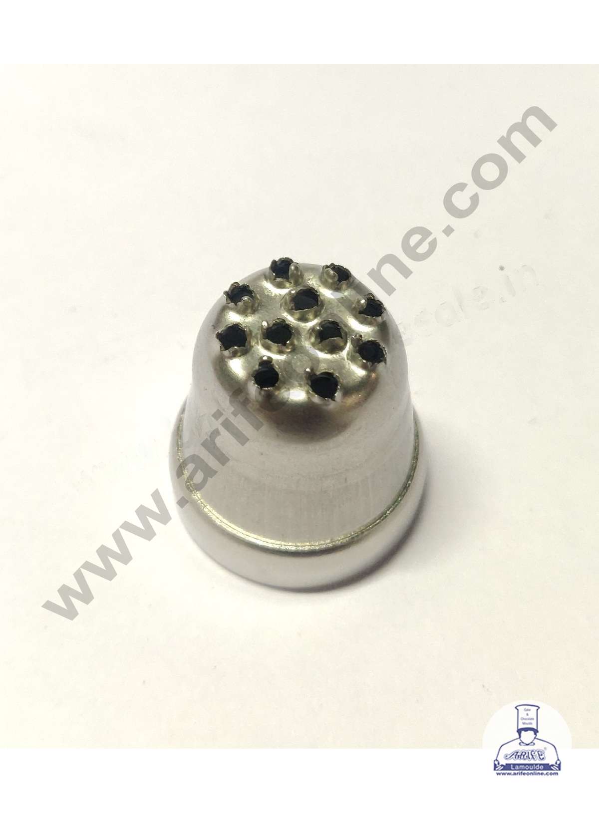 CAKE DECOR™ Small Noor Nozzle - No. 48 Grass | Hair Design Piping Nozzle with Collar Ring