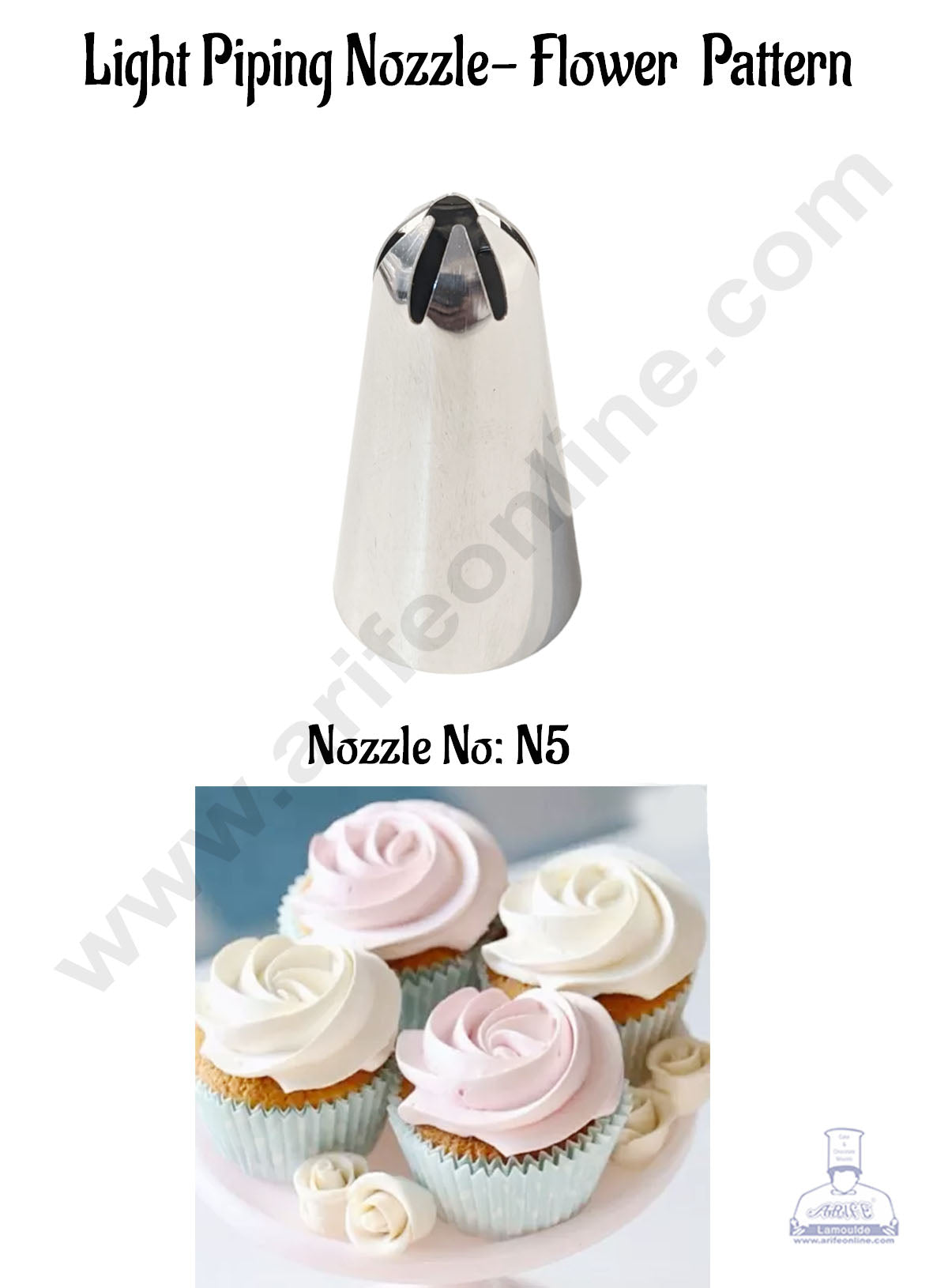 CAKE DECOR™ Light Piping Nozzle No. N5- Flower Pattern