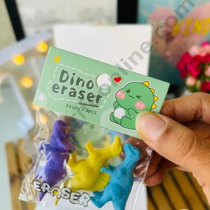 Mini Dinosaurs Rubber Topper | Zoo Animals Rubber Cake Toppers β Cute Animal-Themed Decoration & Erasers - (3 pc set ) CAKE DECORβ’