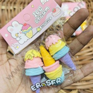 Mini Ice creams Rubber Cake Topper - 3 Pcs Set -CAKE DECOR™