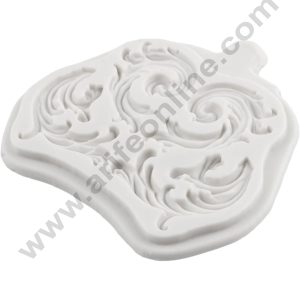 4 Cavity Big Sculpted Vintage Flower Lace Silicone Fondant Mould Marzipan Mould