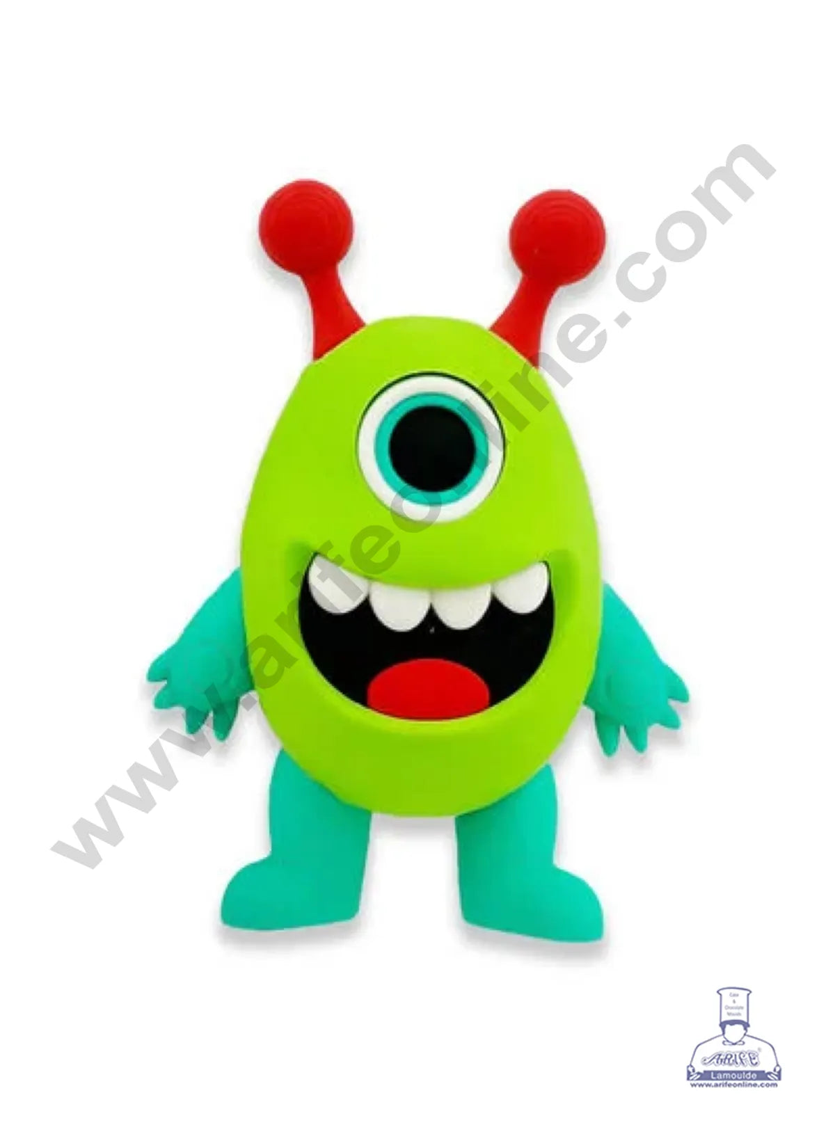 Cute Green Alien Cake Topper β Rubber Eraser for Space Themed Cakes - CAKE DECORβ’