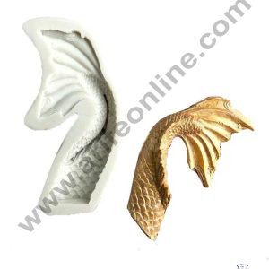 Cake Decor Silicone Curved Mermaid Fish Tail Fondant Marzipan Mould