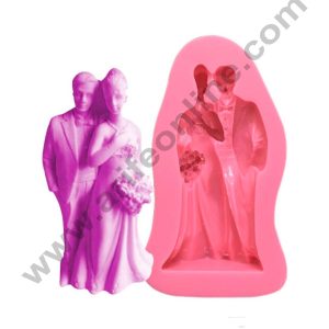 Cake Decor Silicon 1pc Couple  Fondant Clay Marzipan Cake Decoration Mould