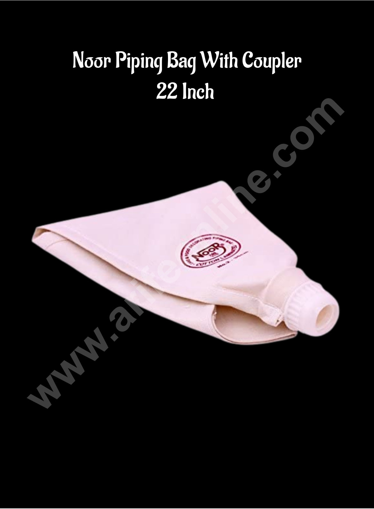 CAKE DECORβ’ Noor Premium Icing Piping Bag with Coupler (22 inch) - 1 Piece