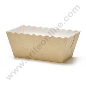 Novacart Bake & Serve Paper Baking Mould By Cake Decor - Mini Rectangular Loaf Shaped Cake Mould 10 Pcs ( SB-G9F-10005 )