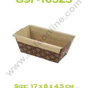 Novacart Bake & Serve Paper Baking Mould By Cake Decor - Small Brown Plum Cake Mould 10 Pcs ( SB-G9F-10523 )