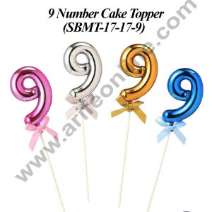 CAKE DECORβ’ Plastic Balloon Style 9 Number Cake Topper - 1 Piece