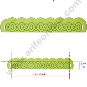 Cake Decor Silicone Ooh La La Pattern Impression Onlays Fondant Clay Marzipan Cake Decoration Mould