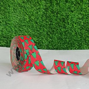 CAKE DECOR™ 1 Roll Christmas Theme Ribbons | Gift Wrapping | Hamper Decoration ( SBR-CH-P12 )