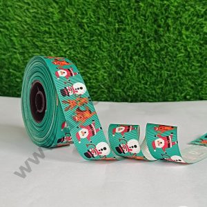 CAKE DECOR™ 1 Roll Christmas Theme Ribbons | Gift Wrapping | Hamper Decoration ( SBR-CH-P15 )