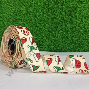 CAKE DECOR™ 1 Roll Christmas Theme Ribbons | Gift Wrapping | Hamper Decoration ( SBR-CH-P16 )