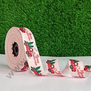 CAKE DECOR™ 1 Roll Christmas Theme Ribbons | Gift Wrapping | Hamper Decoration ( SBR-CH-P18 )