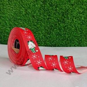 CAKE DECOR™ 1 Roll Christmas Theme Ribbons | Gift Wrapping | Hamper Decoration ( SBR-CH-P20 )