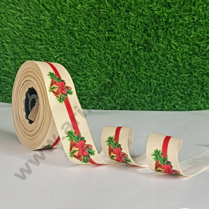 CAKE DECOR™ 1 Roll Christmas Theme Ribbons | Gift Wrapping | Hamper Decoration (SBR-CH-P3)