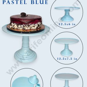CAKE DECOR™ Adjustable Plastic Cake Stand | Cupcake Stand | Display Stand - Pastel Blue