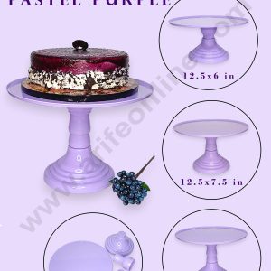 CAKE DECOR™ Adjustable Plastic Cake Stand | Cupcake Stand | Display Stand - Pastel Purple