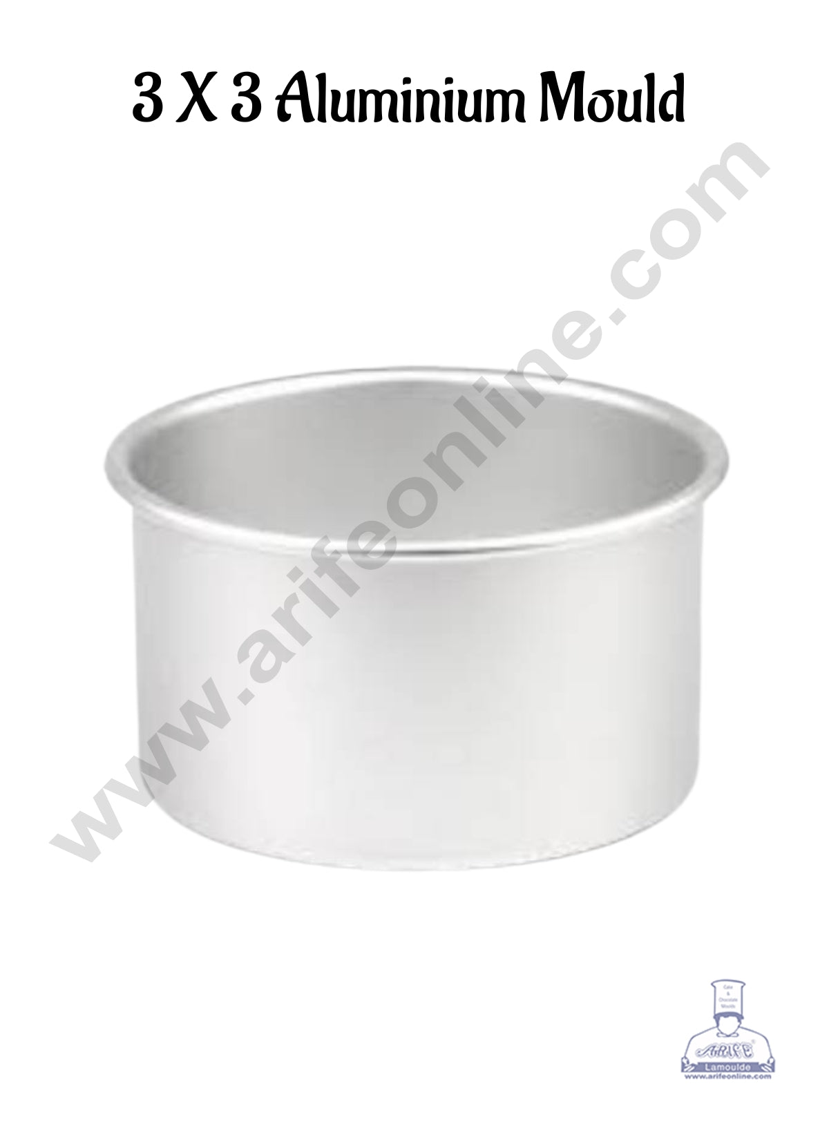 Cake Decor Round Aluminum Cake Mould Thali 3 in x 3 inch