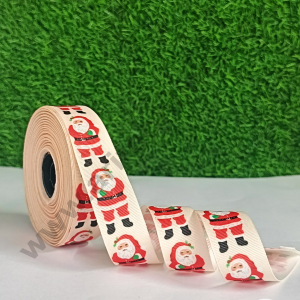 CAKE DECOR™ 1 Roll Christmas Theme Ribbons | Gift Wrapping | Hamper Decoration (SBR-CH-P1)