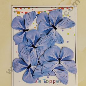 CAKE DECORβ’ 10 Pc Pastel Blue Colour Butterfly Paper Topper For Cake And Cupcake Decoration