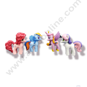 Cake Decor 4 Pieces Little Pony Horse Toys