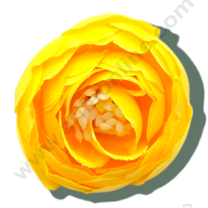 Cake Decorβ’ Medium Peony Artificial Flower For Cake Decoration β Yellow ( 10 pc pack )