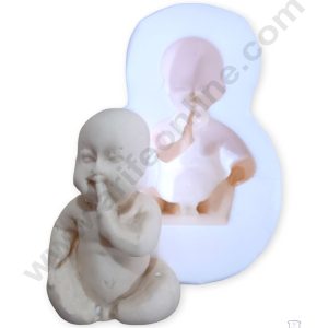 CAKE DECORβ’ Silicon Small Baby Shape Fondant Clay Marzipan Cake Decoration Mould SBSP-F030