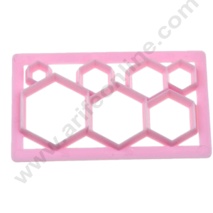 CAKE DECORβ’ Hexagon Shape Fondant Embossing Quilt Molds Mould Cake Decorating Tools (SBQM-128)