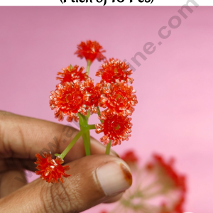 CAKE DECORβ’ Mini Red Artificial Gypsy For Cake Decoration ( 10 Pcs Pack )