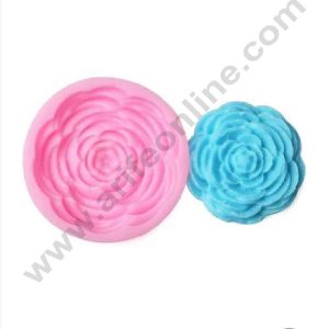 Cake Decor Silicone 1 Cavity Rose Shape Pink Fondant Marzipan Mould