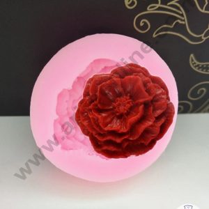 Cake Decor Silicone Peony Shape Pink Fondant Marzipan Mould