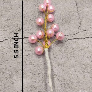 Cake Decorβ’ Pearl Bead Flower For Cake Decoration β Pink ( 1 pc pack )