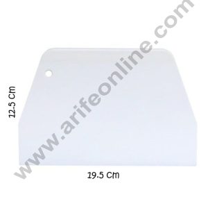 Cake Decor 1pcs Plastic Big Dough  Scrapper, Chopper, Smoother Icing Fondant Cake Decorating Pastry Baking Tool (12.5X19.5CM)