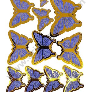 CAKE DECORβ’ 11 pcs Purple Butterfly Paper Topper For Cake And Cupcake ( SBMT-PT-1001-Purple-11 )