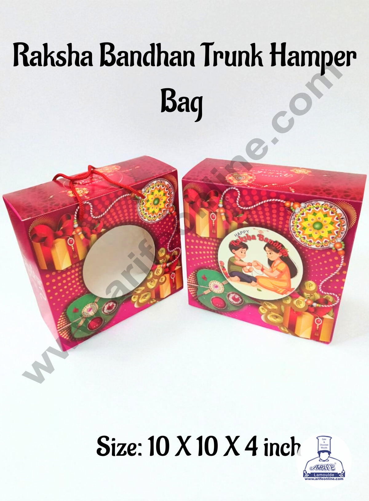 Happy Raksha Bandhan Trunk Hamper Bag (1 Piece) - CAKE DECORβ’