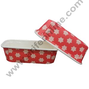 Cake Decor Snowflake Red Design White Coat Plum Cake Mould Paper Baking Mold Plumpy 10 Pcs
